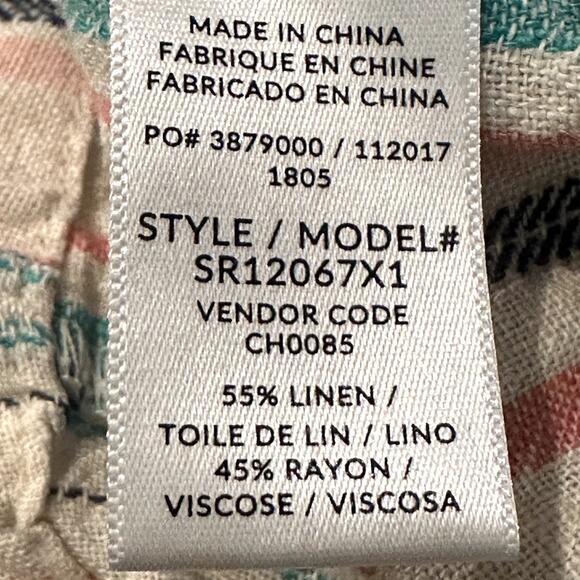 Splendid – Sunset Stripe Romper – Teal/Coral – Size Medium - Picture 3 of 5